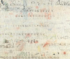 Marlies Beth: Aus der Serie Tagebücher , Mischtech./Leinw., 100x120 cm