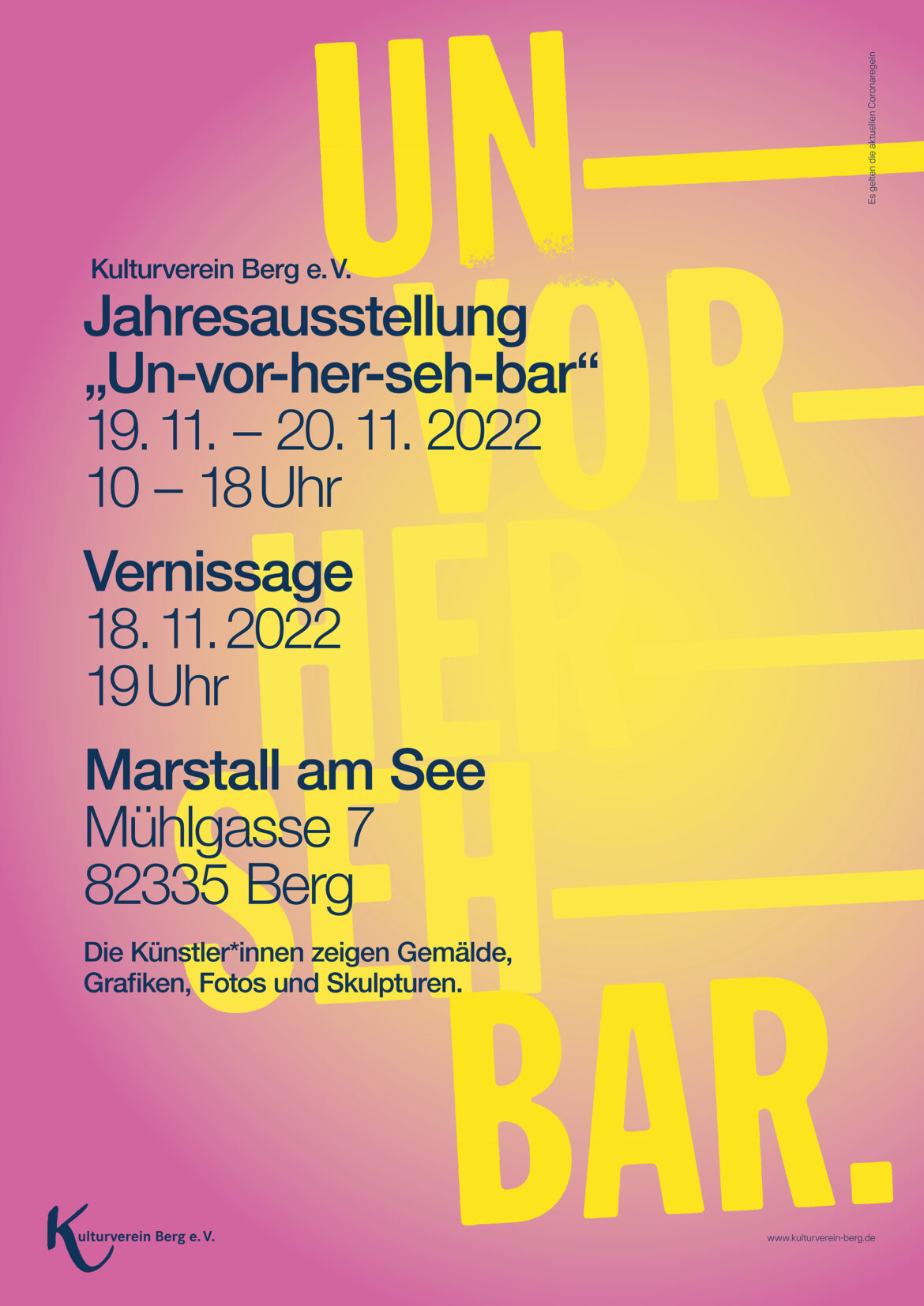 ﻿Jahresausstellung 2022: "Un-vor-her-seh-bar"